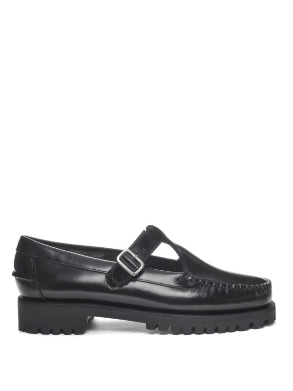 mocassini georgina lug sebago da donna - nero5884370