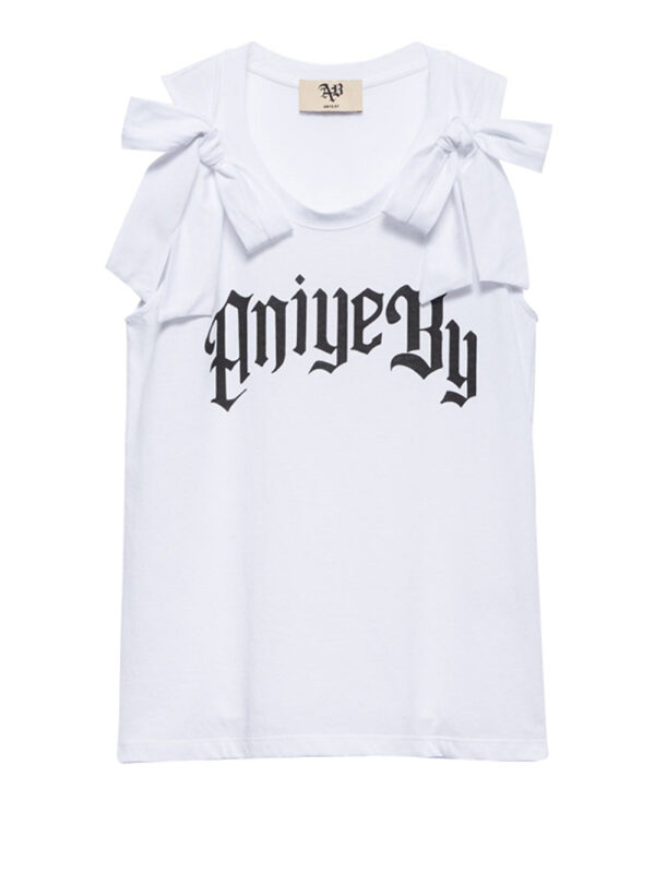 t-shirt aniye by ribbon top gin da donna - bianco7488303