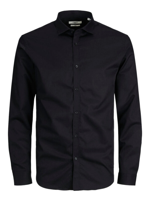 camicia classica jack e jones blacardiff da uomo - nero525220