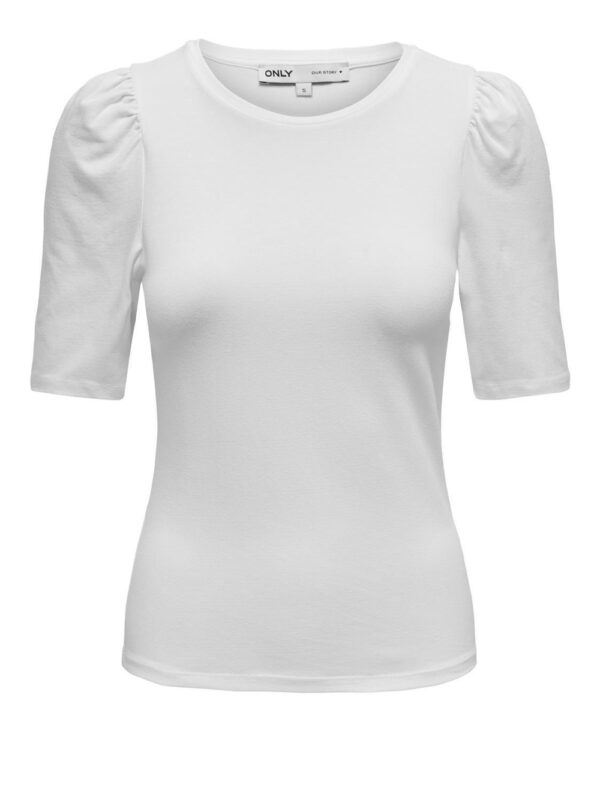 t-shirt only pufftop da donna - bianco9459695