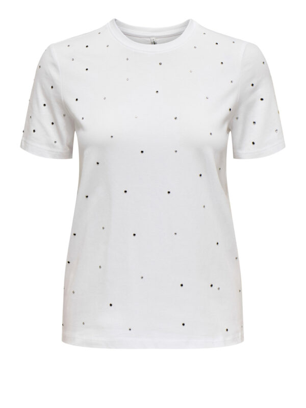 t-shirt only globe da donna - bianco64549